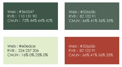 palette de couleur charte graphique