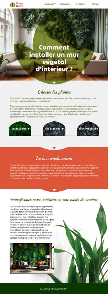 Exemple maquette site web