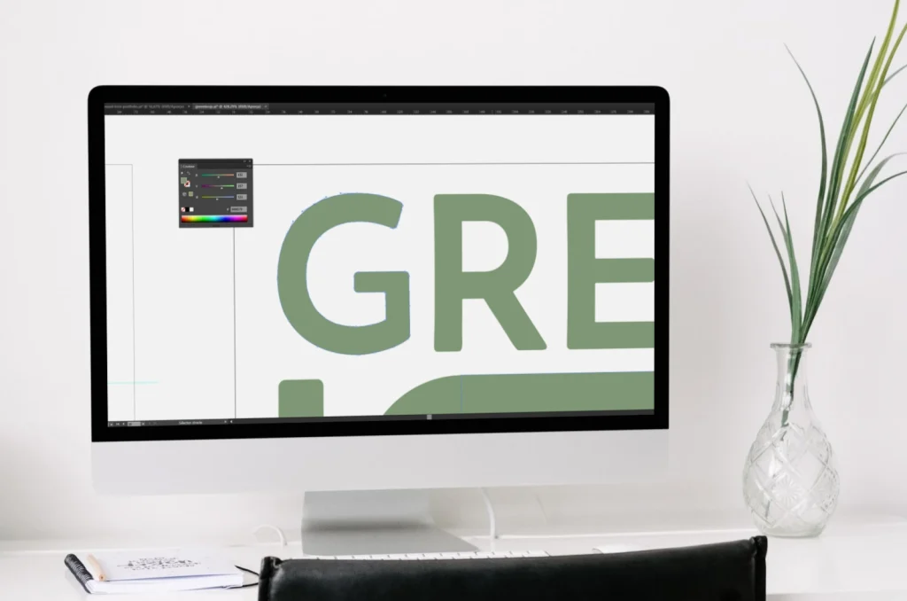 Ecran montrant création logo Toulouse